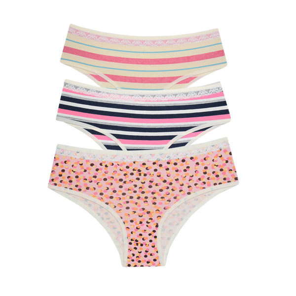 Kit Calcinha Cotton