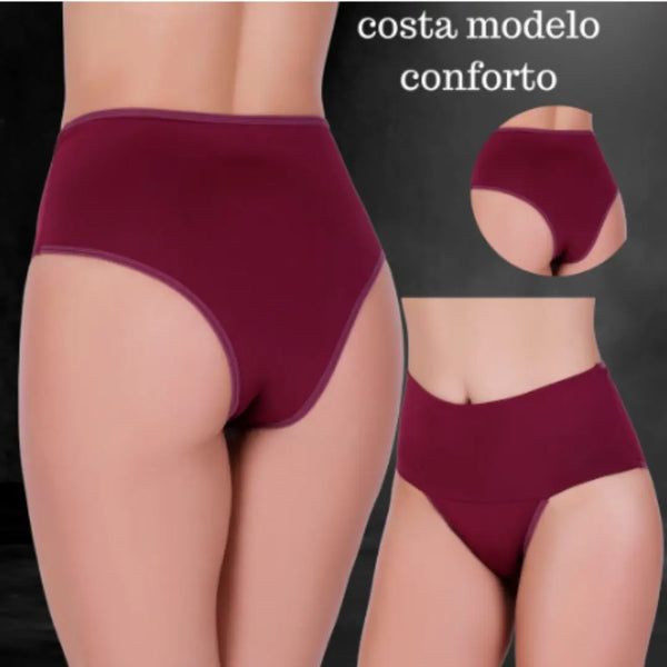 COMPRE 5 LEVE 10 - Calcinhas Cintura Alta - POWER FIT - Reduz medidas e esconde gordurinhas