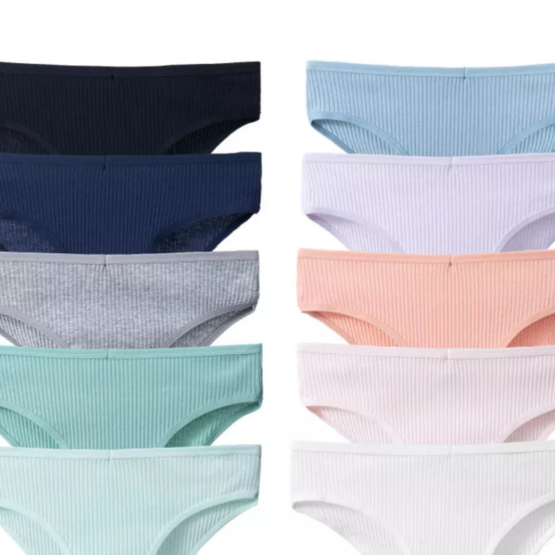 COMPRE 5 LEVE 10 Calcinha 100% Puro Algodão suave PIMA (Feita para peles sensíveis, alérgicas e delicadas) + BRINDE