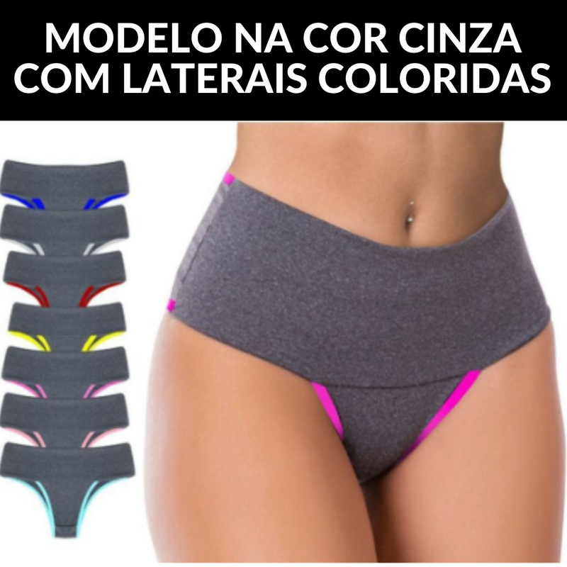 COMPRE 5 LEVE 10 - Calcinhas Cintura Alta - POWER FIT - Reduz medidas e esconde gordurinhas