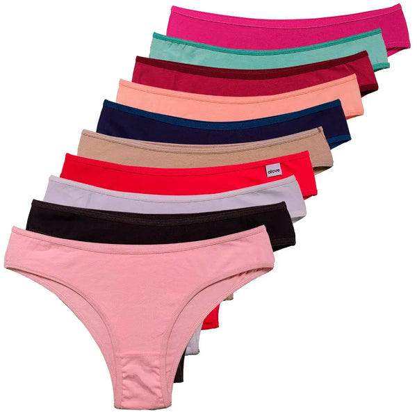 [COMPRE 5 LEVE 10] Calcinha 100% Puro Algodão suave (INDICADA POR GINECOLOGISTAS) + BRINDE